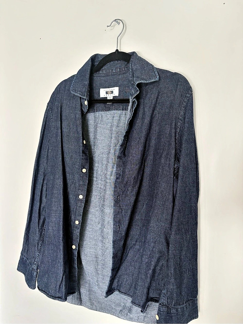 Joseph Abboud Denim Button-Down Shirt Blue Medium Like New